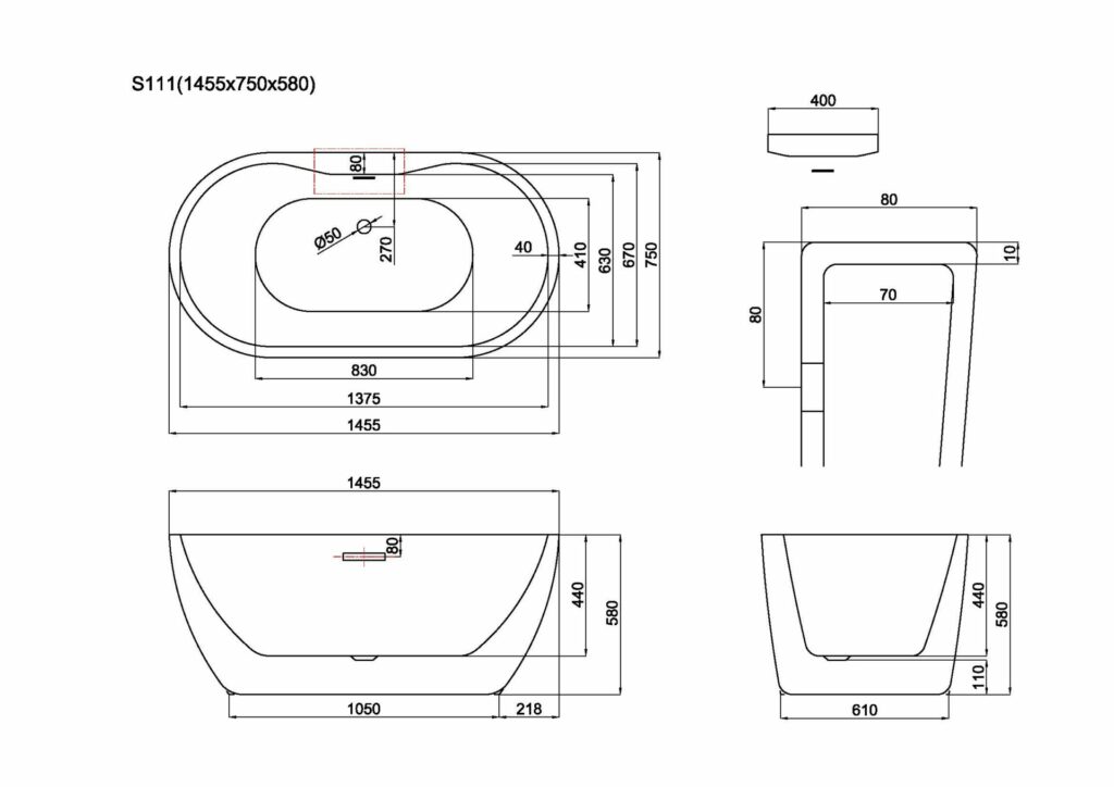 Alcora 1455×750 Technical Drawing