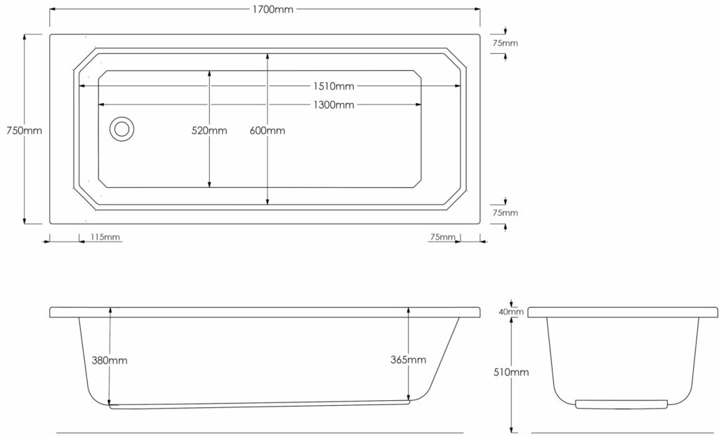 Art Deco 1700×750 Technical Drawing