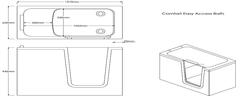 Comfort Technical Drawing