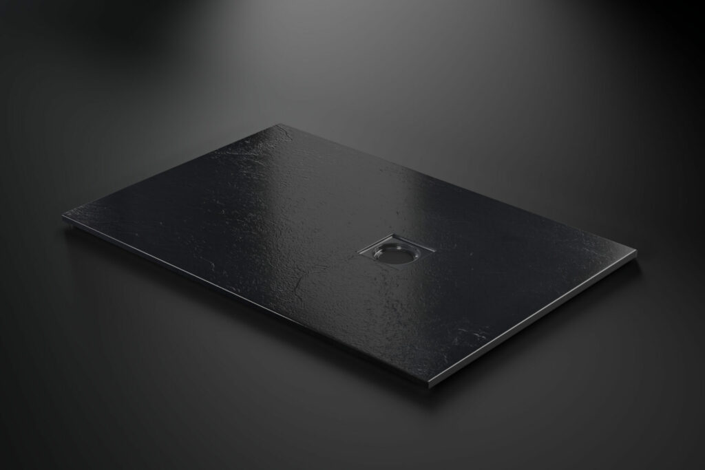 Slate Effect Black Rectangle