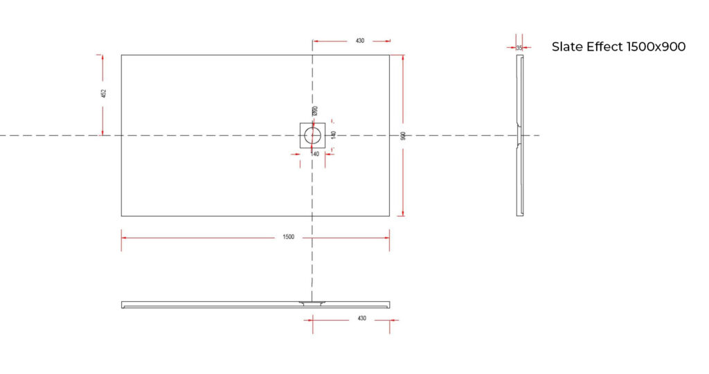 Slate Effect 1500×900 Technical Drawing