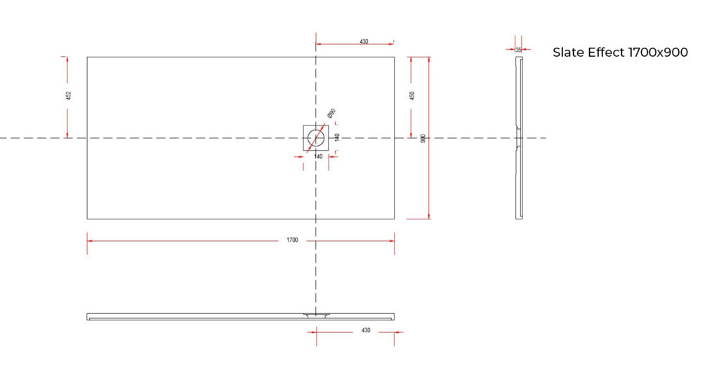 Slate Effect 1700×900 Technical Drawing